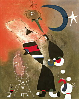Joan Miró: Women and Bird in the Moonlight
