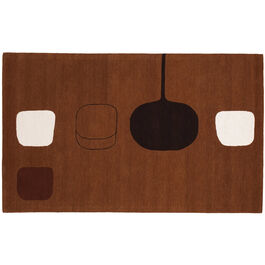 William Scott Permutation Brown rug