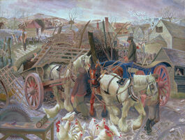 Gilbert Spencer: A Cotswold Farm