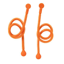 Orange mesh knot earrings